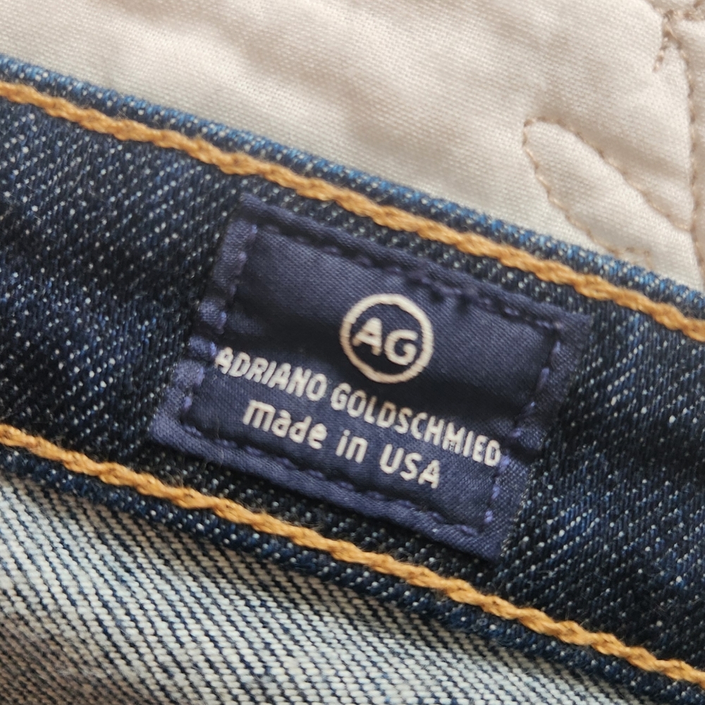 AG Adriano Goldschmeid Jeans Size 29 The Aubrey Skinny Straight Dark Wash Low - Picture 7 of 11